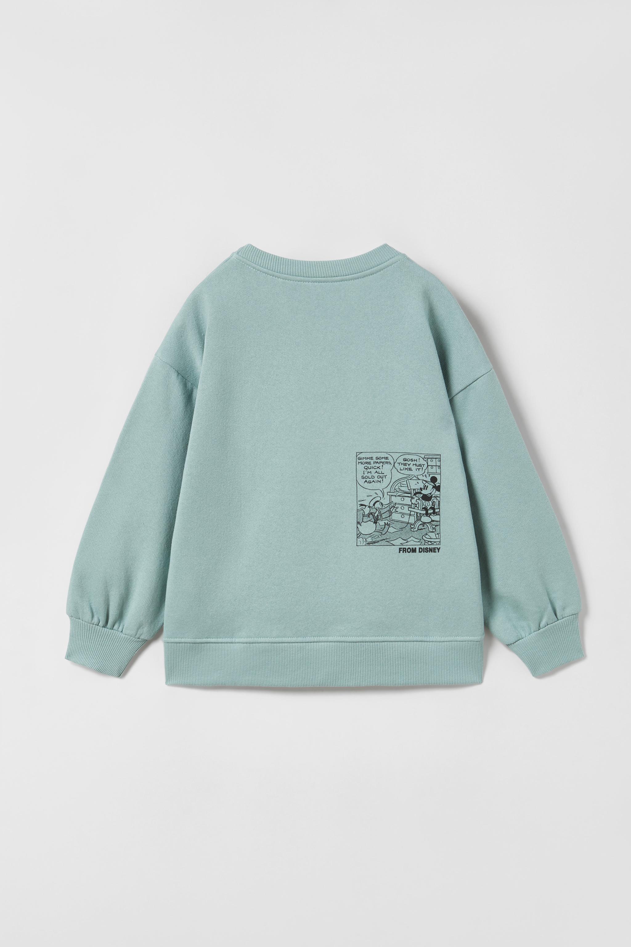 MICKEY MOUSE COMIC DISNEY SWEATSHIRT Sea green ZARA Spain